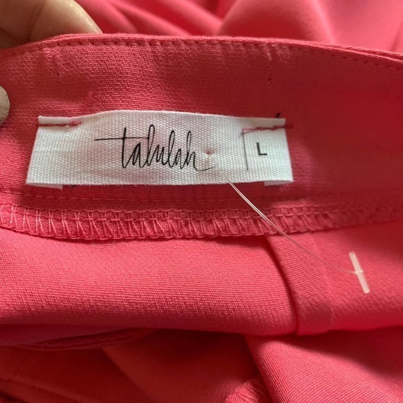 TALULAH Bubble Gum Pink Blouson Spaghetti Strap Wide Leg Jumpsuit‎ - Picture 14 of 16